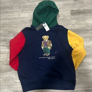 Polo by Ralph Lauren Men's Colorblock Bear Hoodie